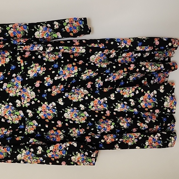 Boden Preppy  Wild Cluster Crew Neck Fit-And-Flare Dress Floral  Dress Size 10 - Picture 7 of 16